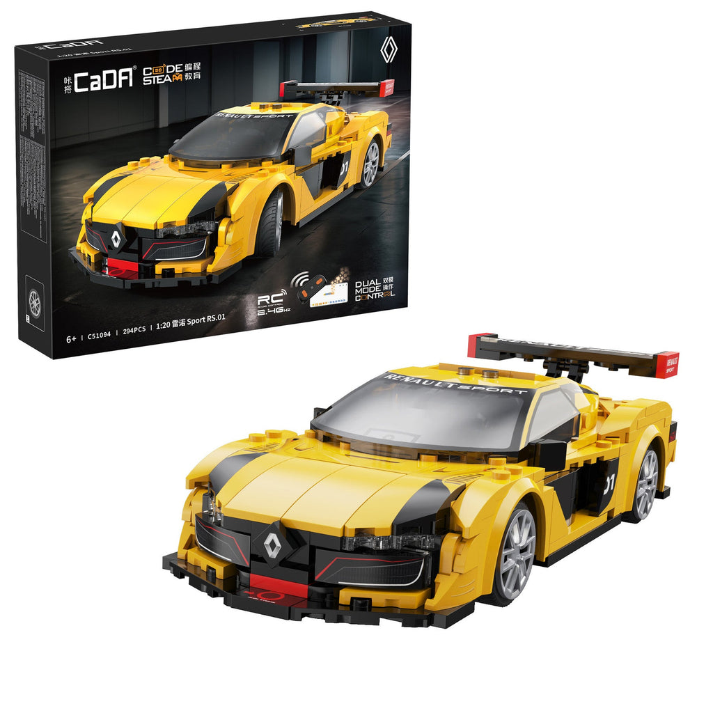 CaDA C51094W Renault Sport RS.01 Uzaktan Kumandalı 294 Parça Blok Model Araba Seti (1:20, 6+ Yaş)