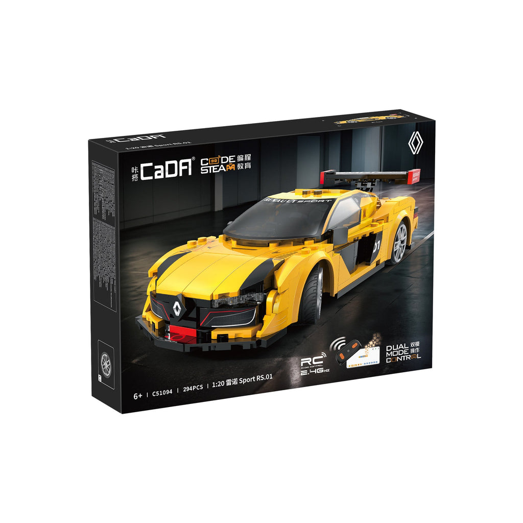 CaDA C51094W Renault Sport RS.01 Uzaktan Kumandalı 294 Parça Blok Model Araba Seti (1:20, 6+ Yaş)