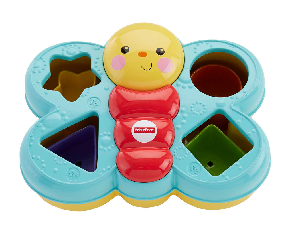 Fisher-Price Şekil Eşleştirme Arkadaşı Kelebek, 6 Bloklu, Şekil Eşleştirme Oyunu CDC22