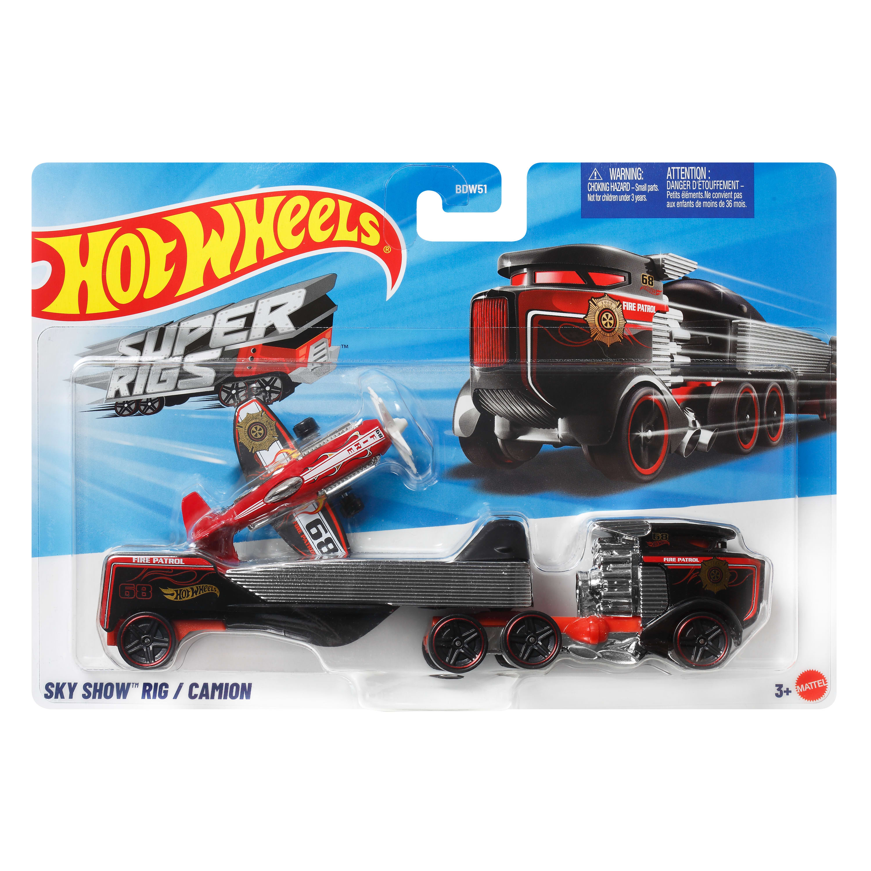 Hot Wheels Taşıyıcı Tırlar - Enerjik Ayrıntılarla Dolu Spor Arabalı Süper Tırlar - Sky Show Rig CGC28