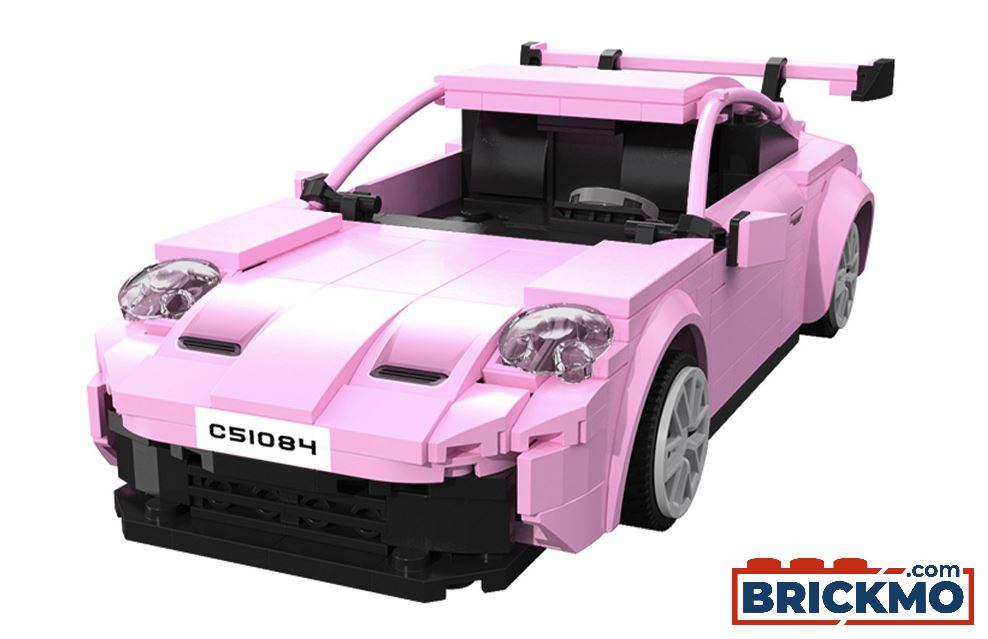CaDA C51084W Efsane Spor Araba RS Pembe – 280 Parça Bluetooth Kumandalı Yapı Bloğu Seti (Türkçe Kılavuz Görselli)
