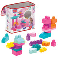 Mega Bloks 80'li Blok Torbaları (Pembe), Büyük Boyutlu Bloklar, 1 Yaştan İtibaren Uygun, Doğa Dostu Saklama Çantası Dahil, DCH62