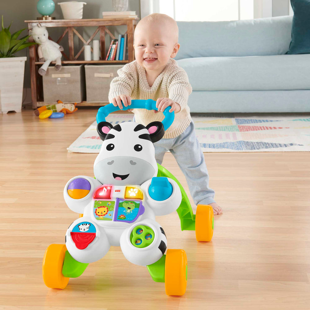 Melodili Zebra Yürüteç, Yürümeye Teşvik Edici Işıklı ve Müzikli Bebek Oyuncağı