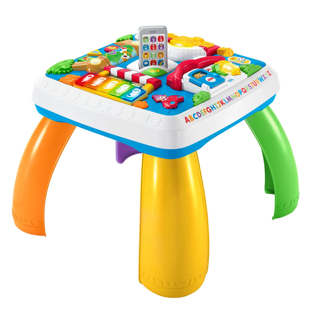 Fisher-Price Eğlen &amp; Öğren Yaşa Göre Gelişim, Eğitici Köpekçiğin Aktivite Masası (Türkçe ve İngilizce), Ayakta Durmaya Teşvik Eder, Işıklı, Sesli Oyunlar DRH44