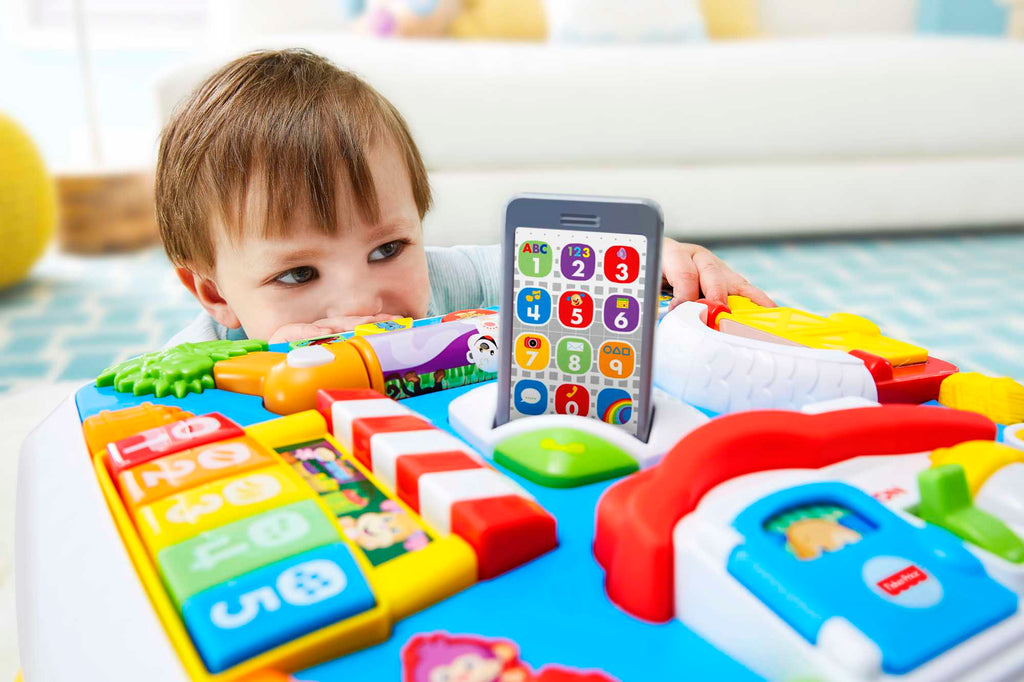 Fisher-Price Eğlen &amp; Öğren Yaşa Göre Gelişim, Eğitici Köpekçiğin Aktivite Masası (Türkçe ve İngilizce), Ayakta Durmaya Teşvik Eder, Işıklı, Sesli Oyunlar DRH44