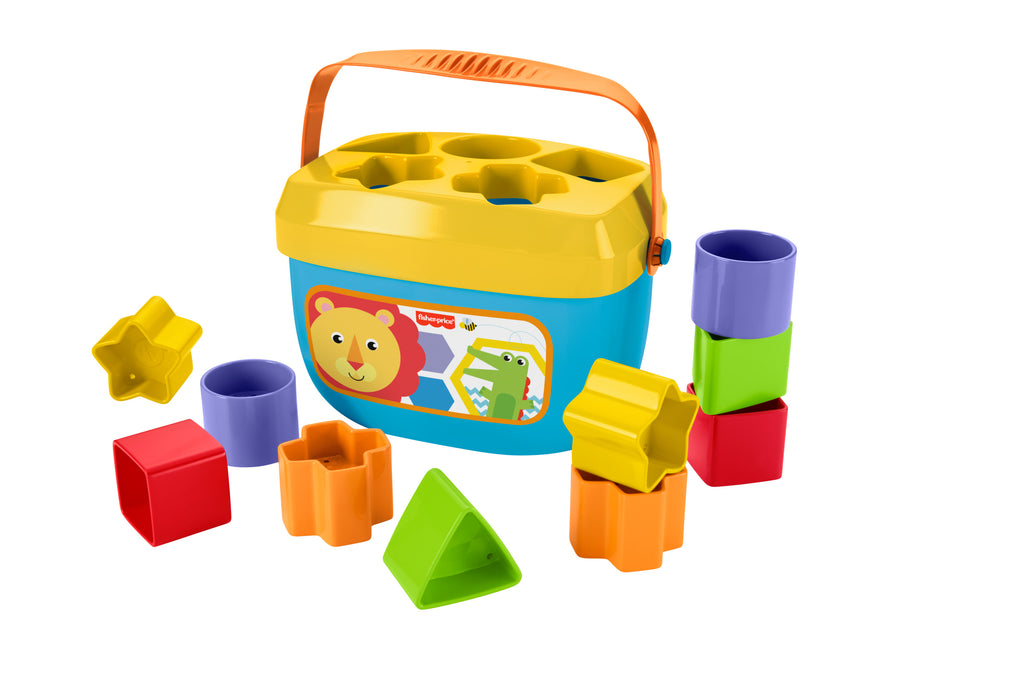Fisher Price Renkli Bloklar, Kova ve 10 Adet Blok, Yerleştirme Oyunu