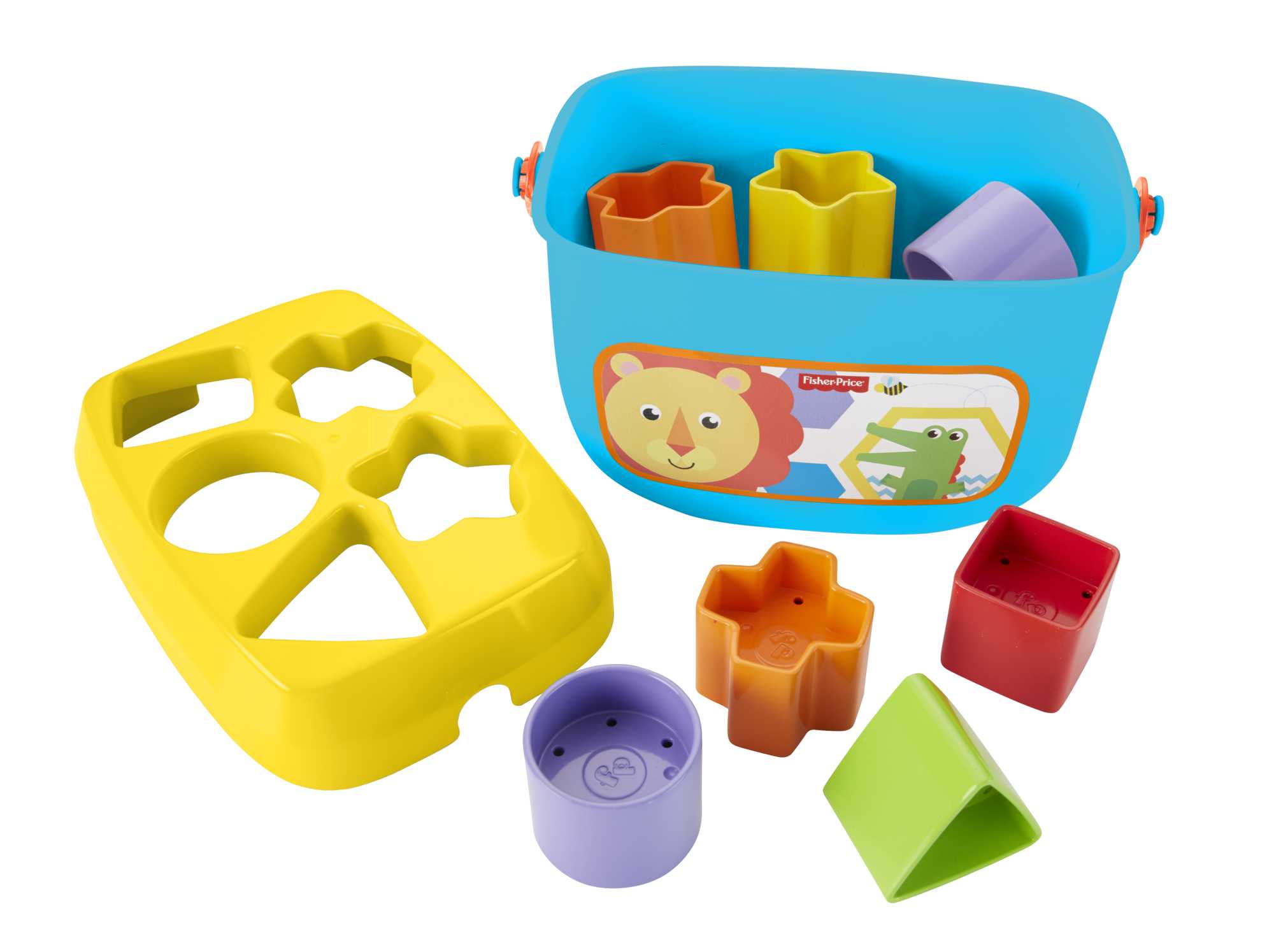 Fisher Price Renkli Bloklar, Kova ve 10 Adet Blok, Yerleştirme Oyunu
