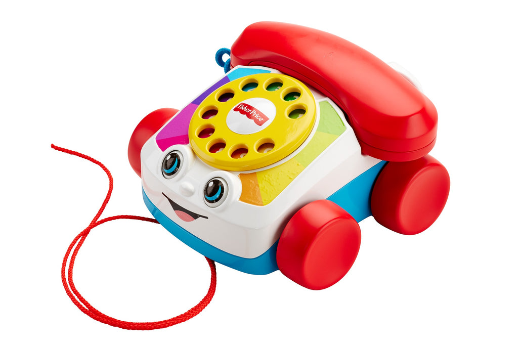 Fisher-Price Eğitici Geveze Telefon, Sürüklenebilir, Klasik, Çevirmeli Oyun Telefonu FGW66