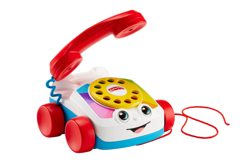 Fisher-Price Eğitici Geveze Telefon, Sürüklenebilir, Klasik, Çevirmeli Oyun Telefonu FGW66