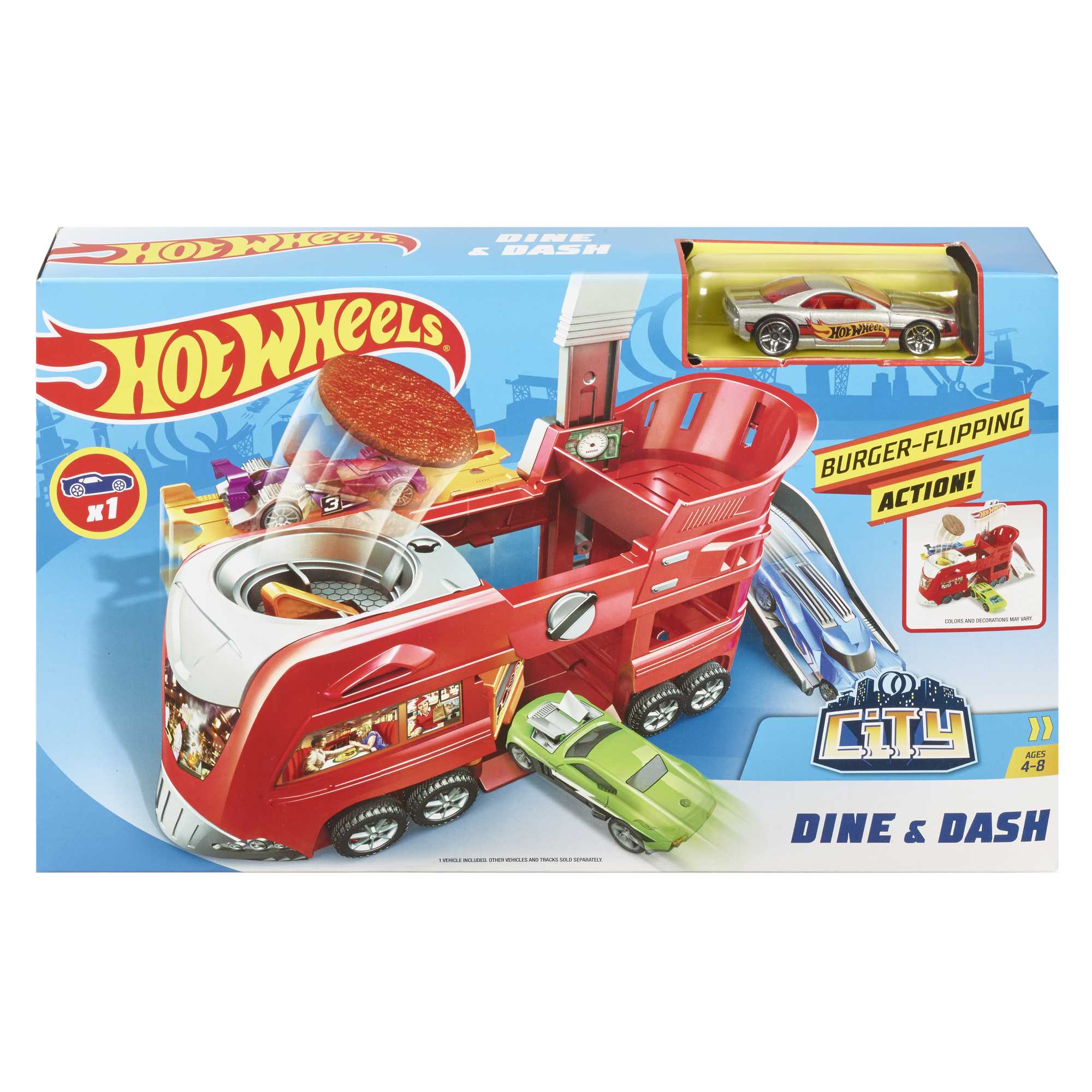 Hot Wheels Şehir Başlangıç Setleri - Dine &amp; Dash FJN39