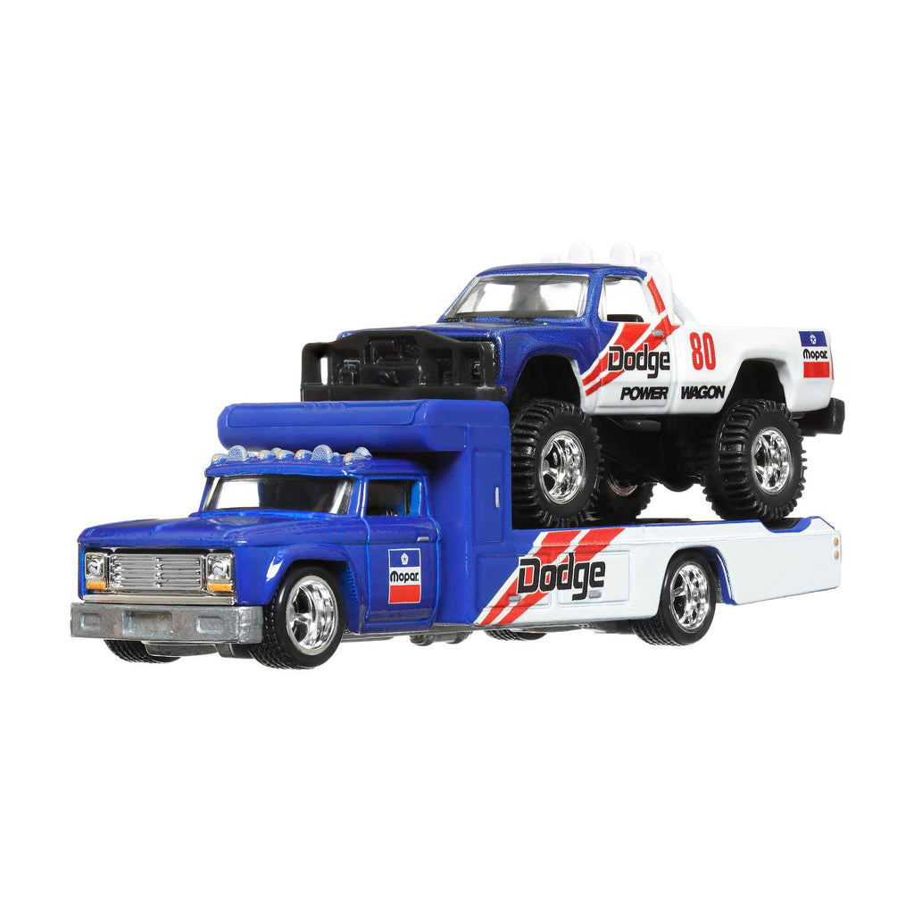Hot Wheels® Team Transport kamyon ve yarış arabası, yarış koleksiyoncuları için hediye