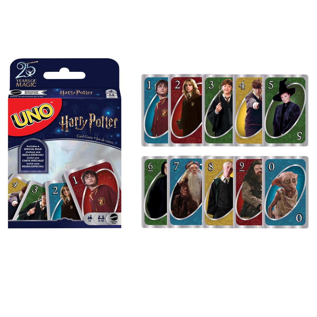 UNO Harry Potter™ Kart Oyunu, film temalı 112 kartlık deste, 7 yaş ve üzeri için