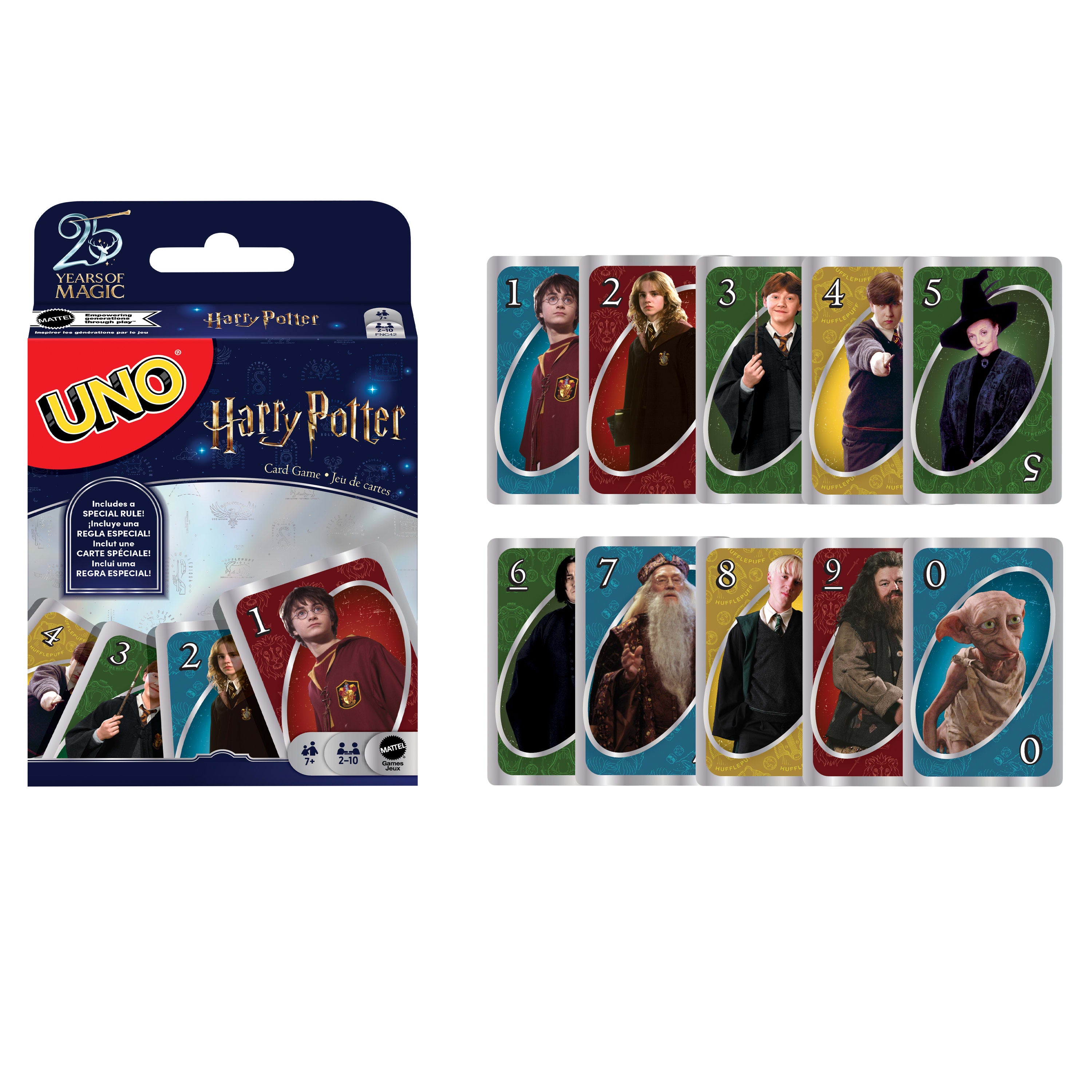 UNO Harry Potter™ Kart Oyunu, film temalı 112 kartlık deste, 7 yaş ve üzeri için