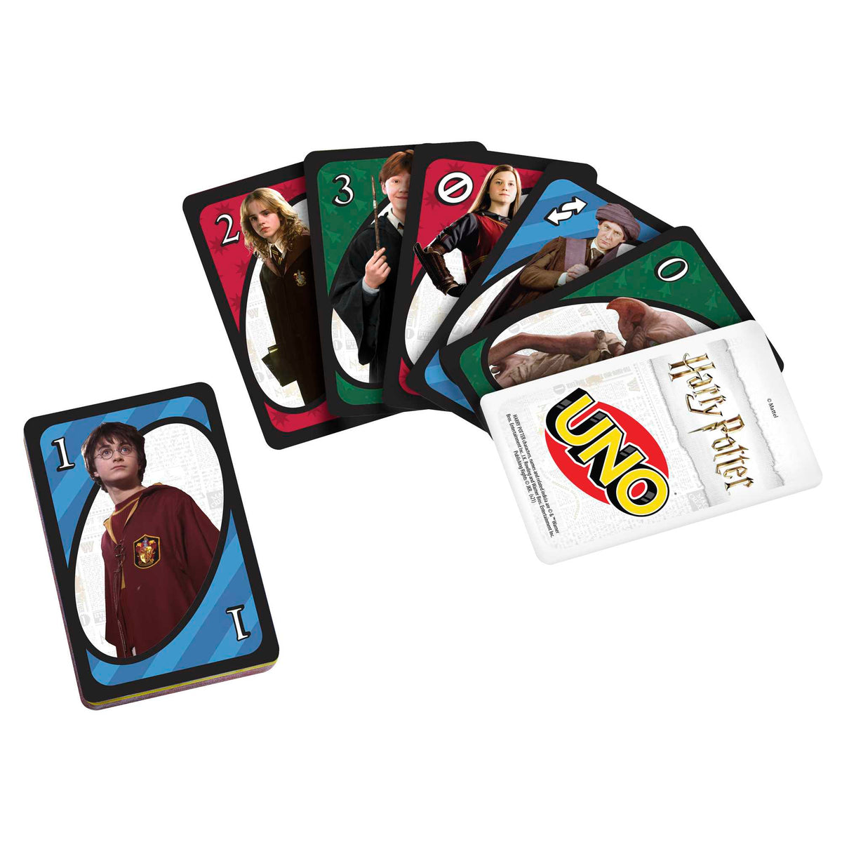 UNO Harry Potter™ Kart Oyunu, film temalı 112 kartlık deste, 7 yaş ve üzeri için