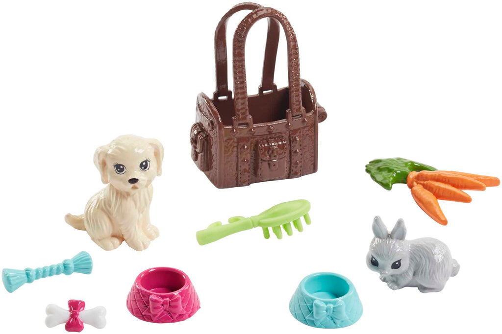 Barbie ve Sevimli Hayvan Arkadaşları, Yavru Köpek, Tavşan ve Temaya Uygun 7 Parçayla FPR48