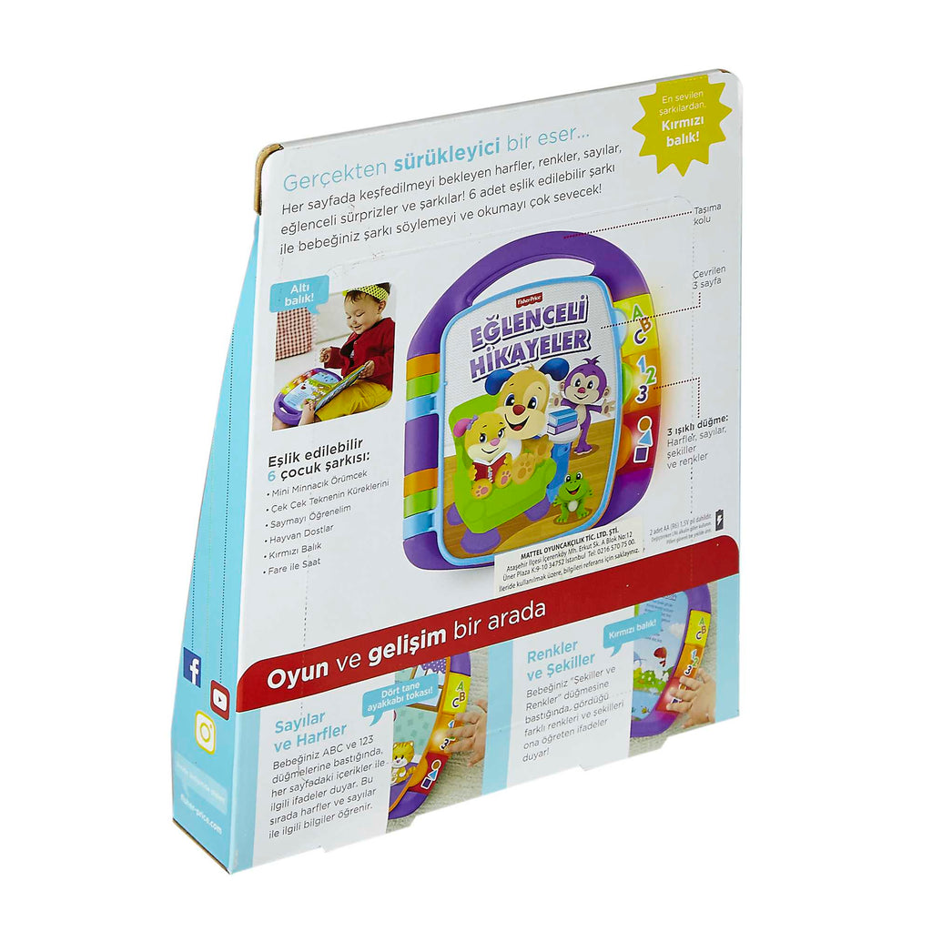 Fisher-Price Eğlen &amp; Öğren  Eğitici Hikaye Kitabı (Türkçe), Müzikli, Şarkılı FRC73