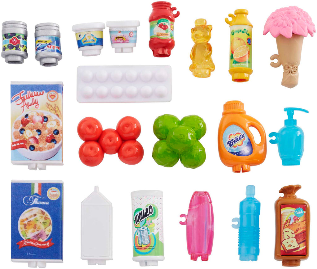 Barbie Süpermarkette Oyun Seti, Alışveriş Sepeti ve 25'ten Fazla Aksesuar Dahil FRP01