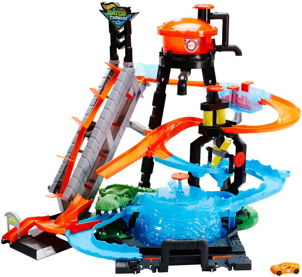 Hot Wheels Dev Timsah Araba Yıkama Oyun Seti FTB67