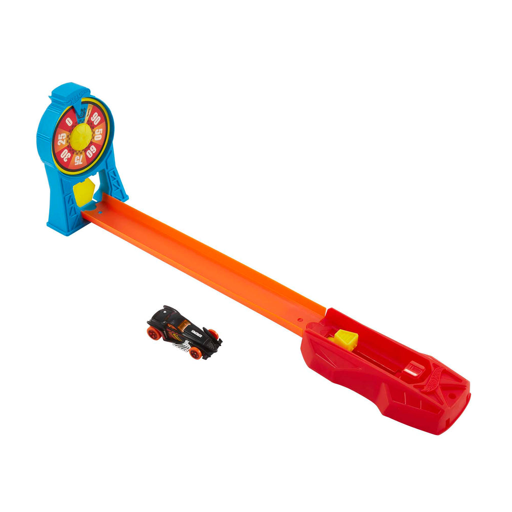Hot Wheels Akrobasi Atlayışı Yarış Seti, Turuncu Pist, Fırlatıcılı Oyun Seti, FTH79