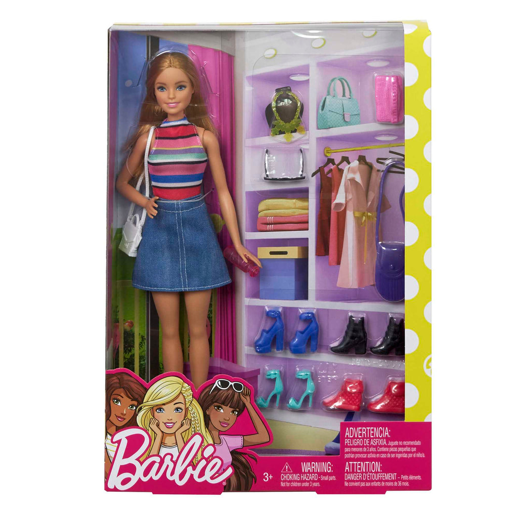 Barbie Bebek ve Muhteşem Aksesuarları - Bebek ve 11 Adet Aksesuar Dahil FVJ42