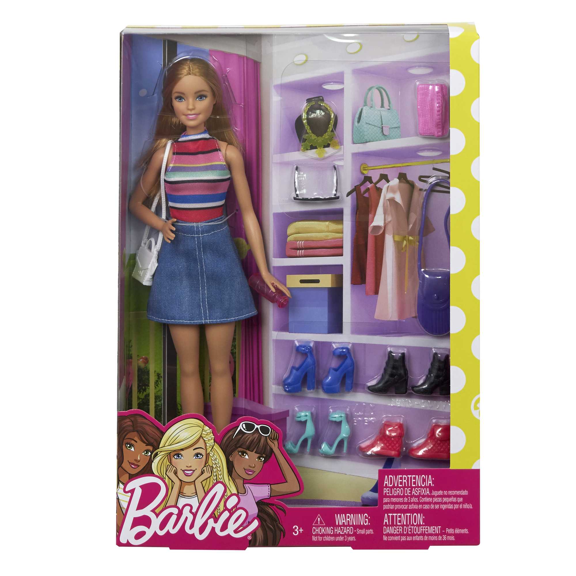 Barbie Bebek ve Muhteşem Aksesuarları - Bebek ve 11 Adet Aksesuar Dahil FVJ42