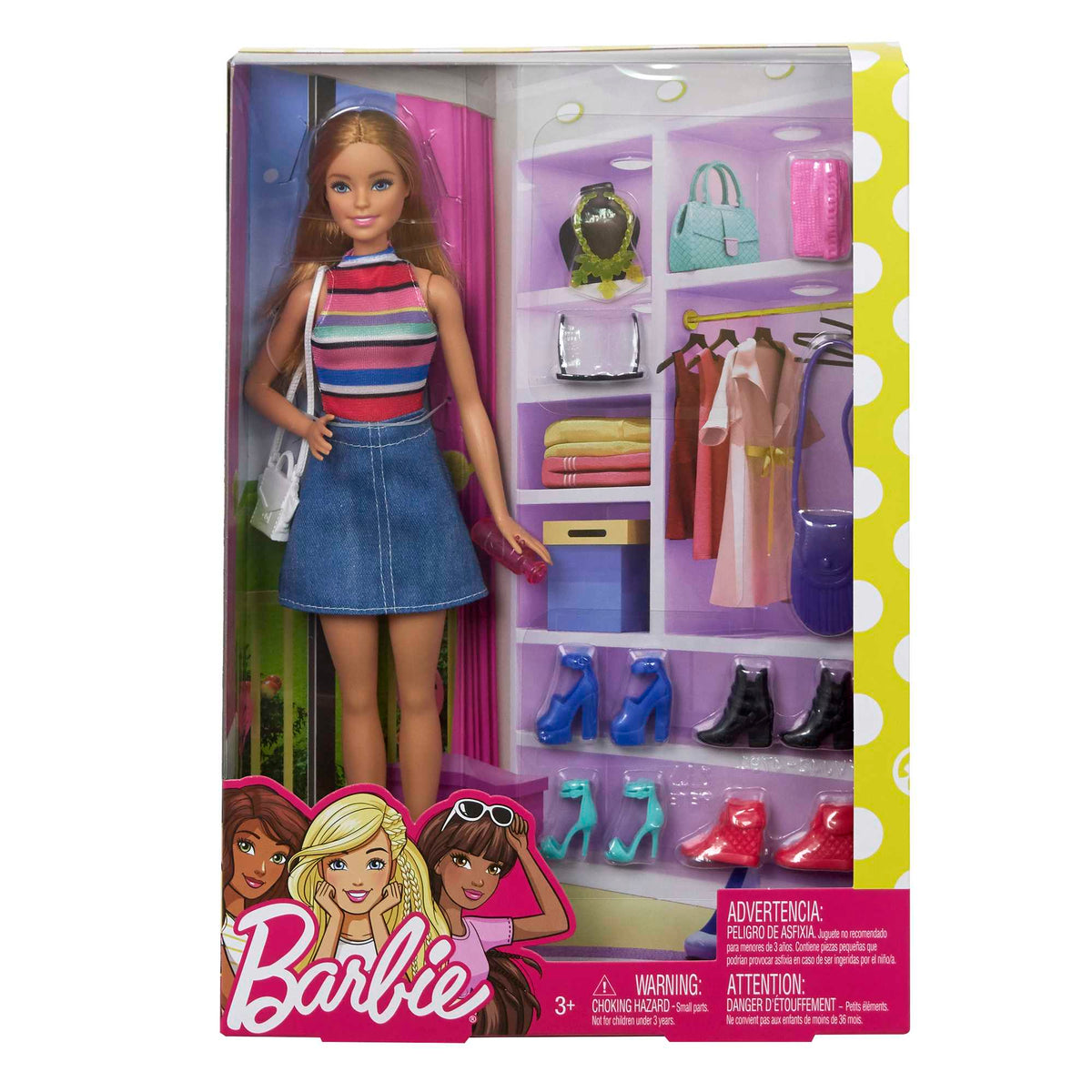 Barbie Bebek ve Muhteşem Aksesuarları - Bebek ve 11 Adet Aksesuar Dahil FVJ42