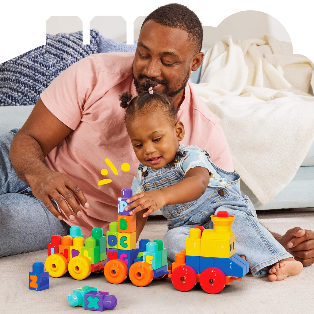 Fisher-Price Mega Bloks Müzikli Alfabe Treni, Gerçek Sesler ve Müzik ile Harfleri Öğretir FWK22