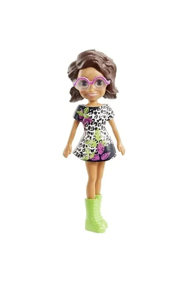 Polly Pocket Tekli Mini Bebek - Shani (Leopar Elbise & Gözlük)