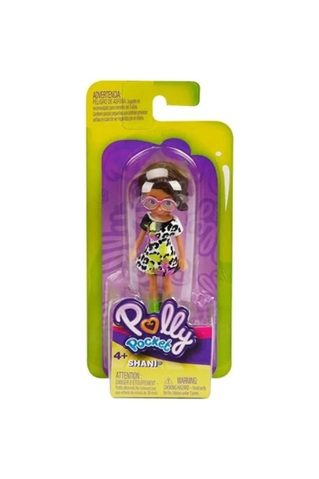 Polly Pocket Tekli Mini Bebek - Shani (Leopar Elbise & Gözlük)