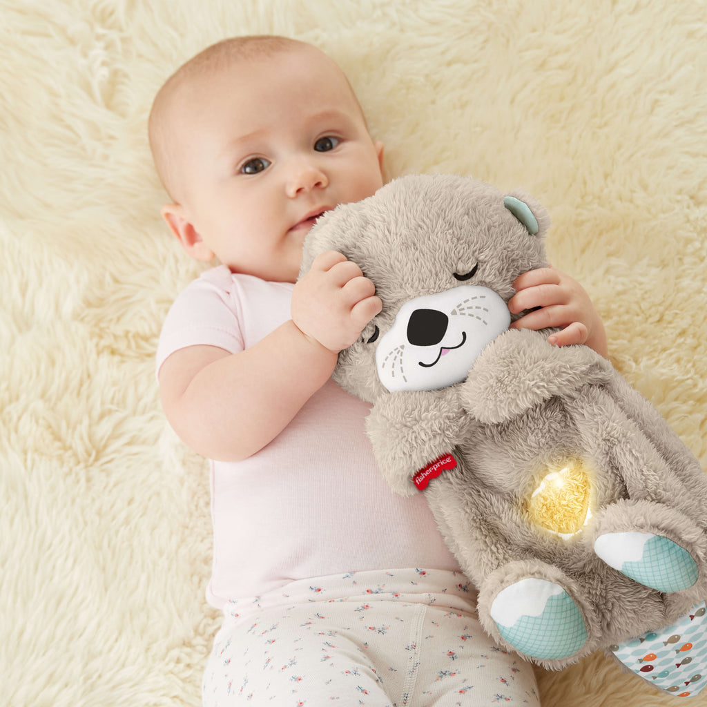 Fisher-Price Uyku ve Oyun Arkadaşı Su Samuru, Müzikli Pelüş Bebek Oyuncağı FXC66