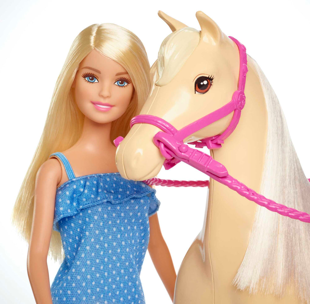 Barbie ve Güzel Atı Oyun Seti, Sarışın Bebekli FXH13