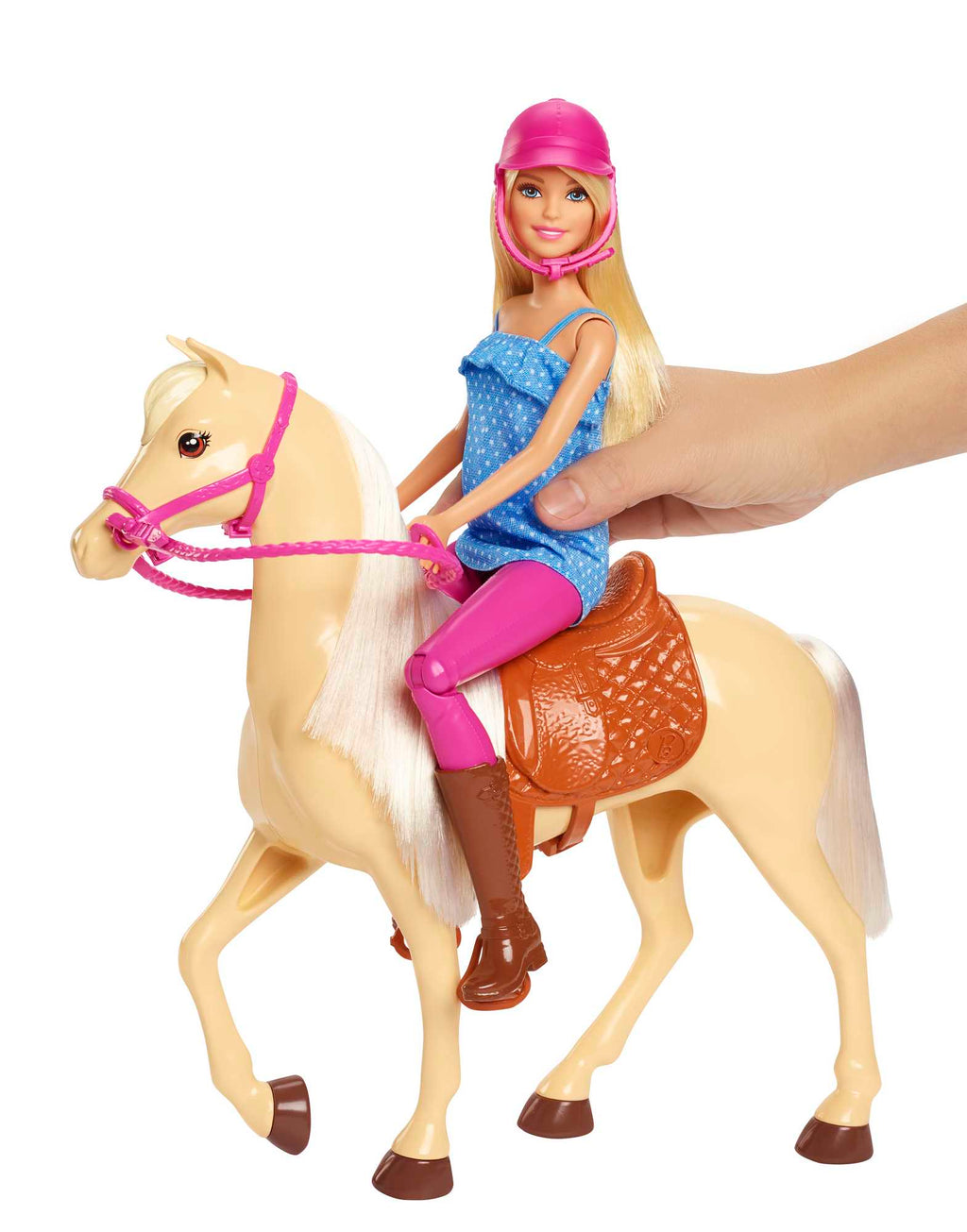 Barbie ve Güzel Atı Oyun Seti, Sarışın Bebekli FXH13