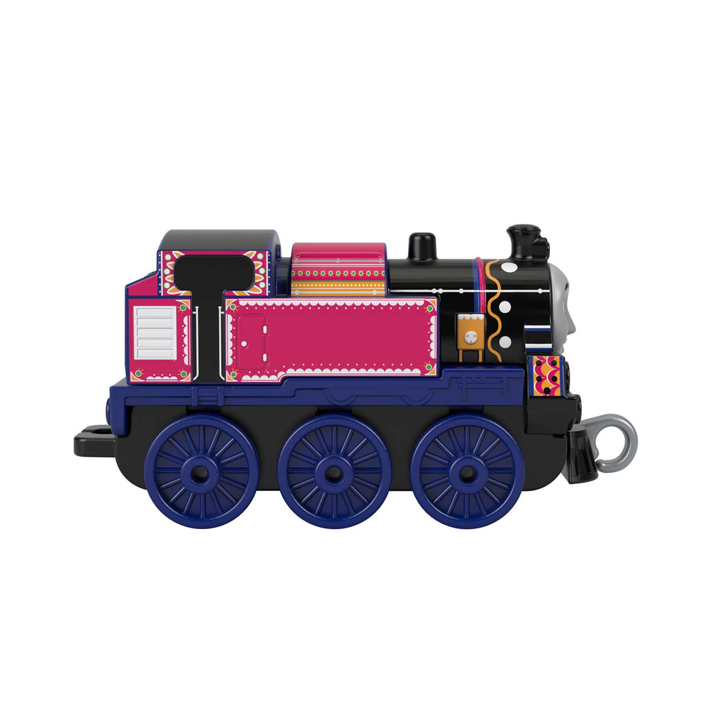 Thomas ve Arkadaşları Trackmaster Sür-Bırak Küçük Tekli Trenler, Ashima, Pembe-Lacivert Oyuncak Lokomotif Tren, FXX00