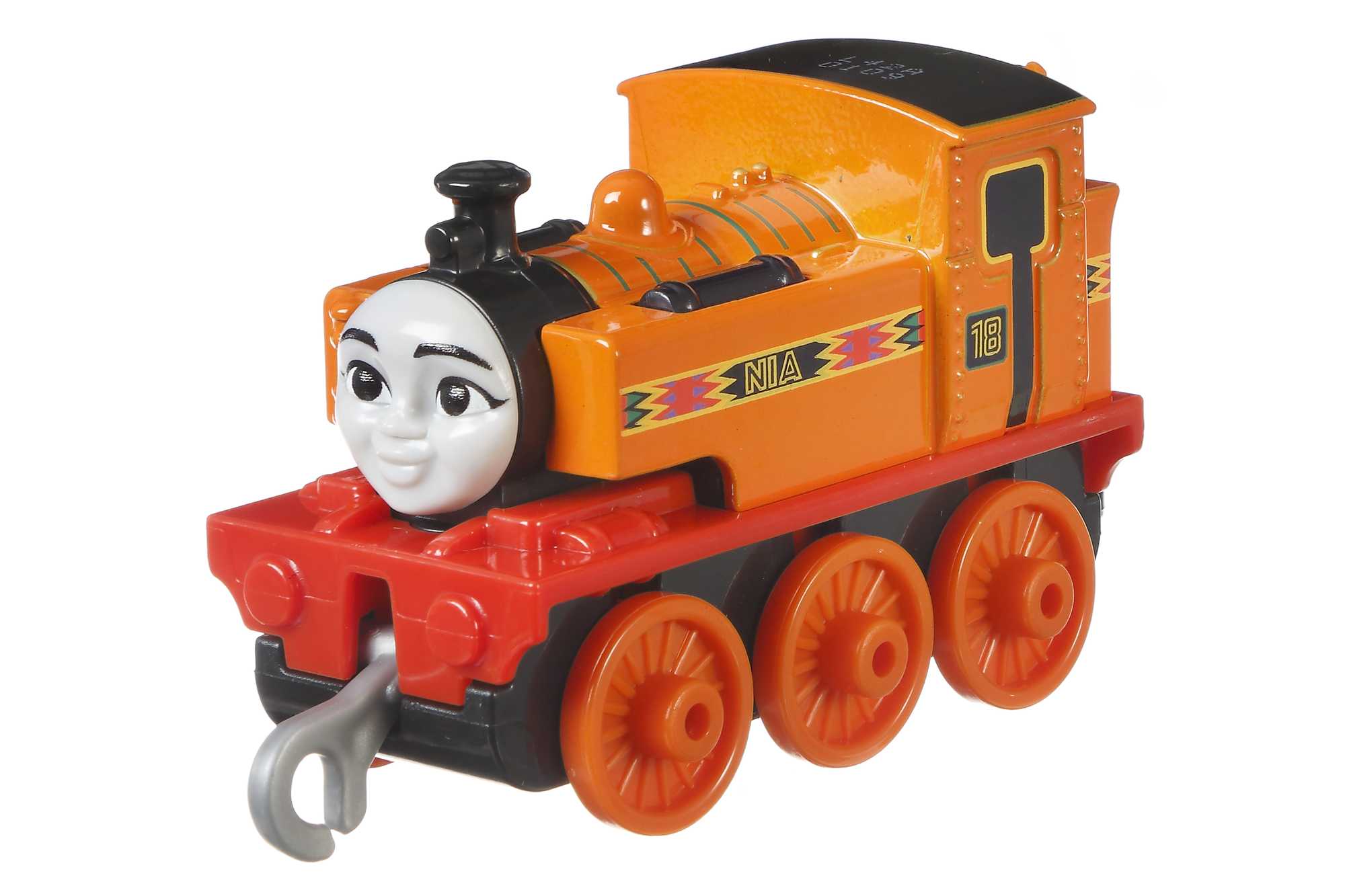 Thomas ve Arkadaşları Trackmaster Sür-Bırak Küçük Tekli Trenler, Nia, Turuncu Lokomotif Oyuncak Tren, FXX02