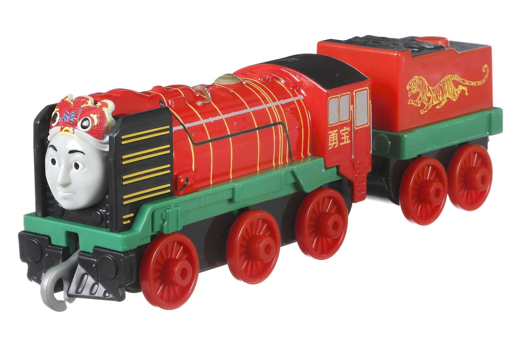 Thomas ve Arkadaşları Trackmaster Sür-Bırak Büyük Tekli Trenler, Yong Bao, Kırmızı Vagonlu Oyuncak Lokomotif Tren, FXX14