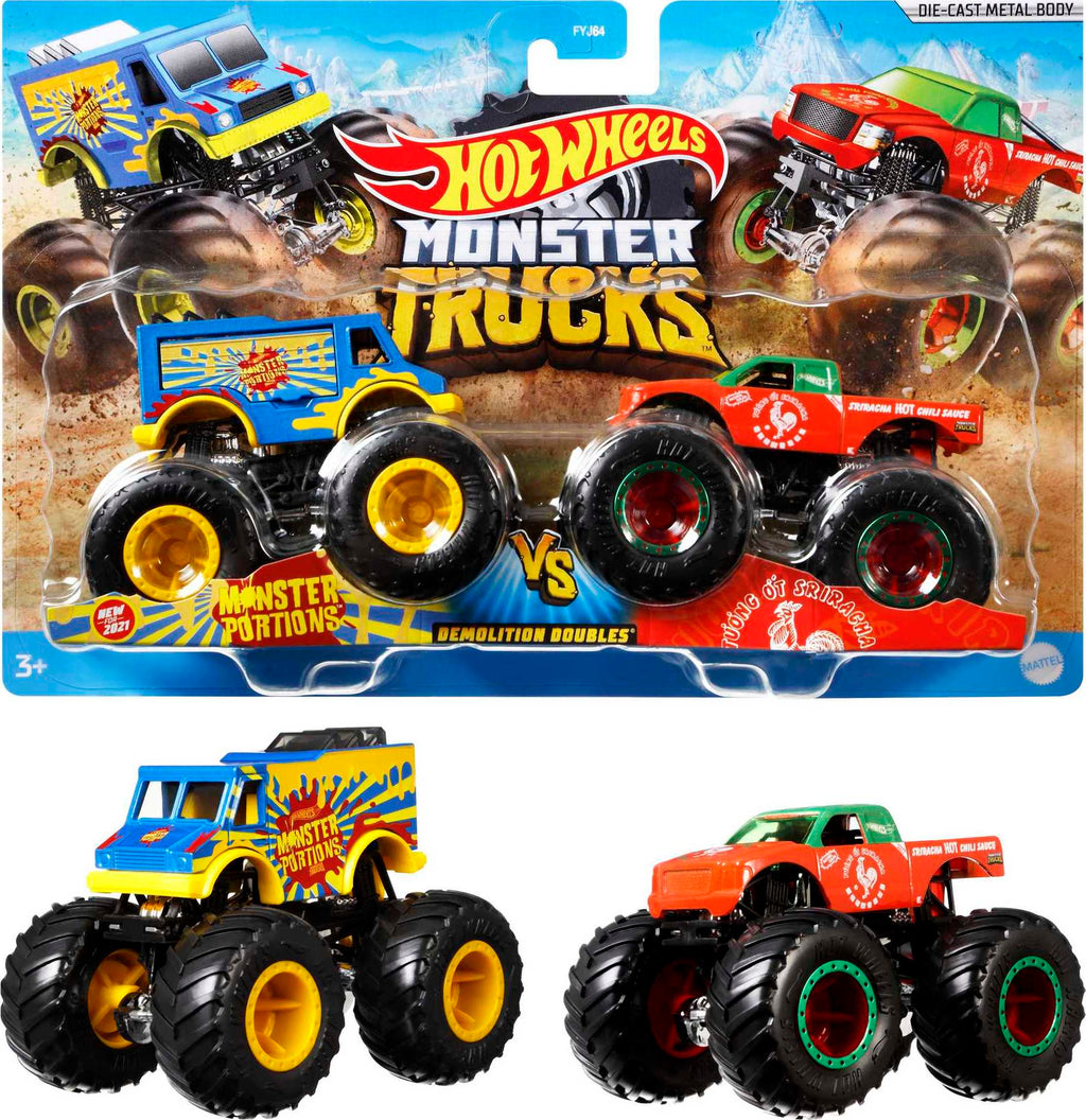 Hot Wheels Canavar Kamyonlar Demolition Doubles 2'li Araç Paketi (Sürpriz Asorti)
