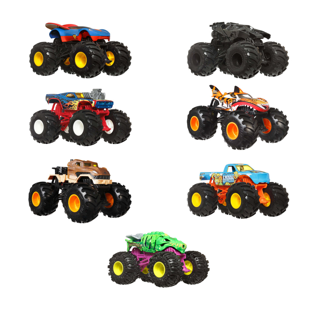 Hot Wheels Monster Trucks 1:24 Arabalar - Büyük Gövdeli ve Tekerlekli Oyuncak Arabalar FYJ83