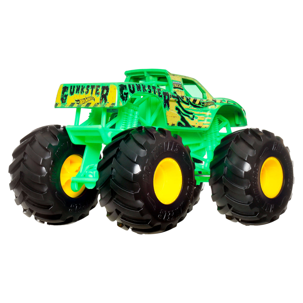 Hot Wheels Monster Trucks 1:24 Arabalar - Büyük Gövdeli ve Tekerlekli Oyuncak Arabalar FYJ83