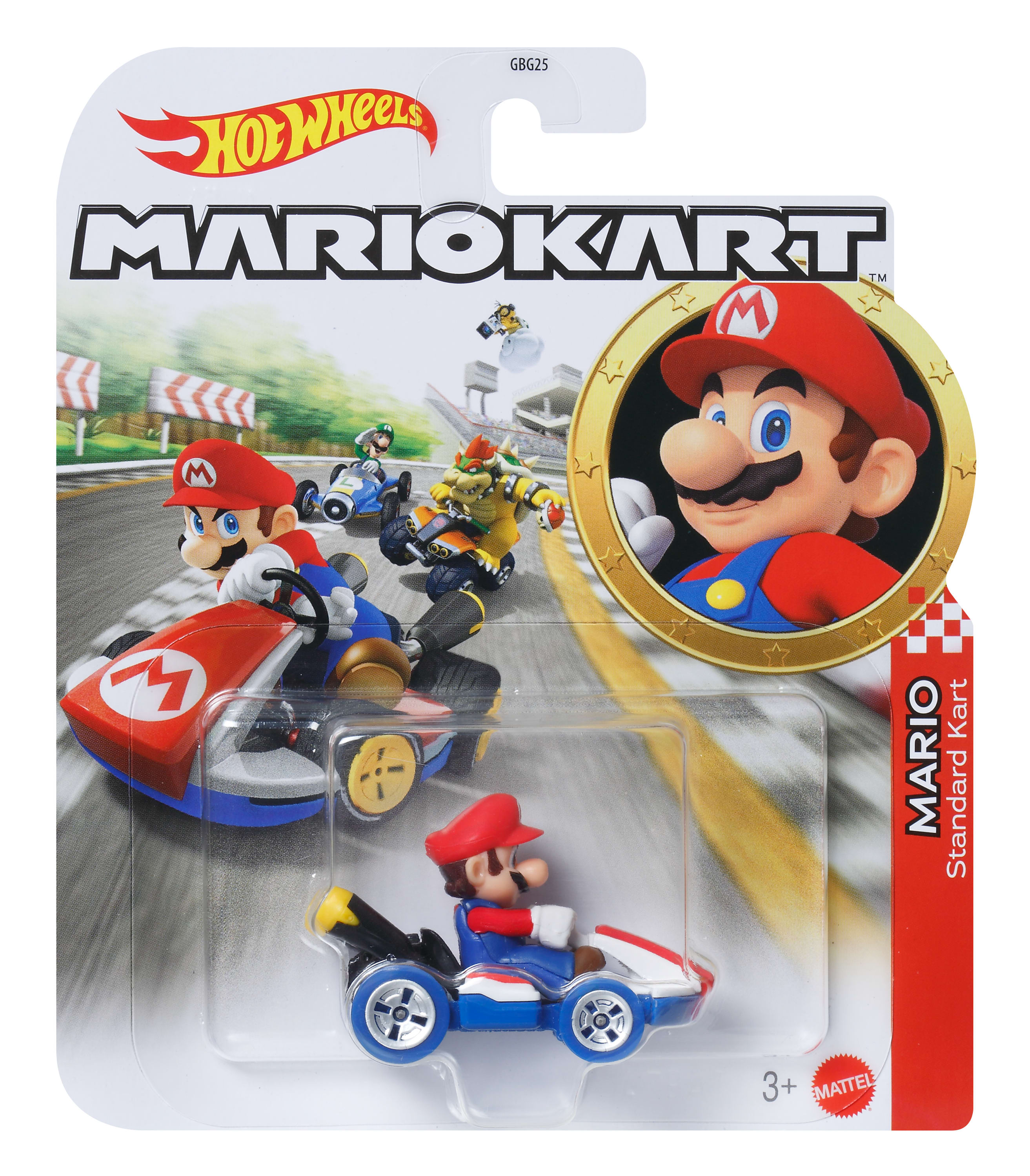 Hot Wheels Mario Kart Karakter Araçları 1:64 Ölçekli - Mario GBG26