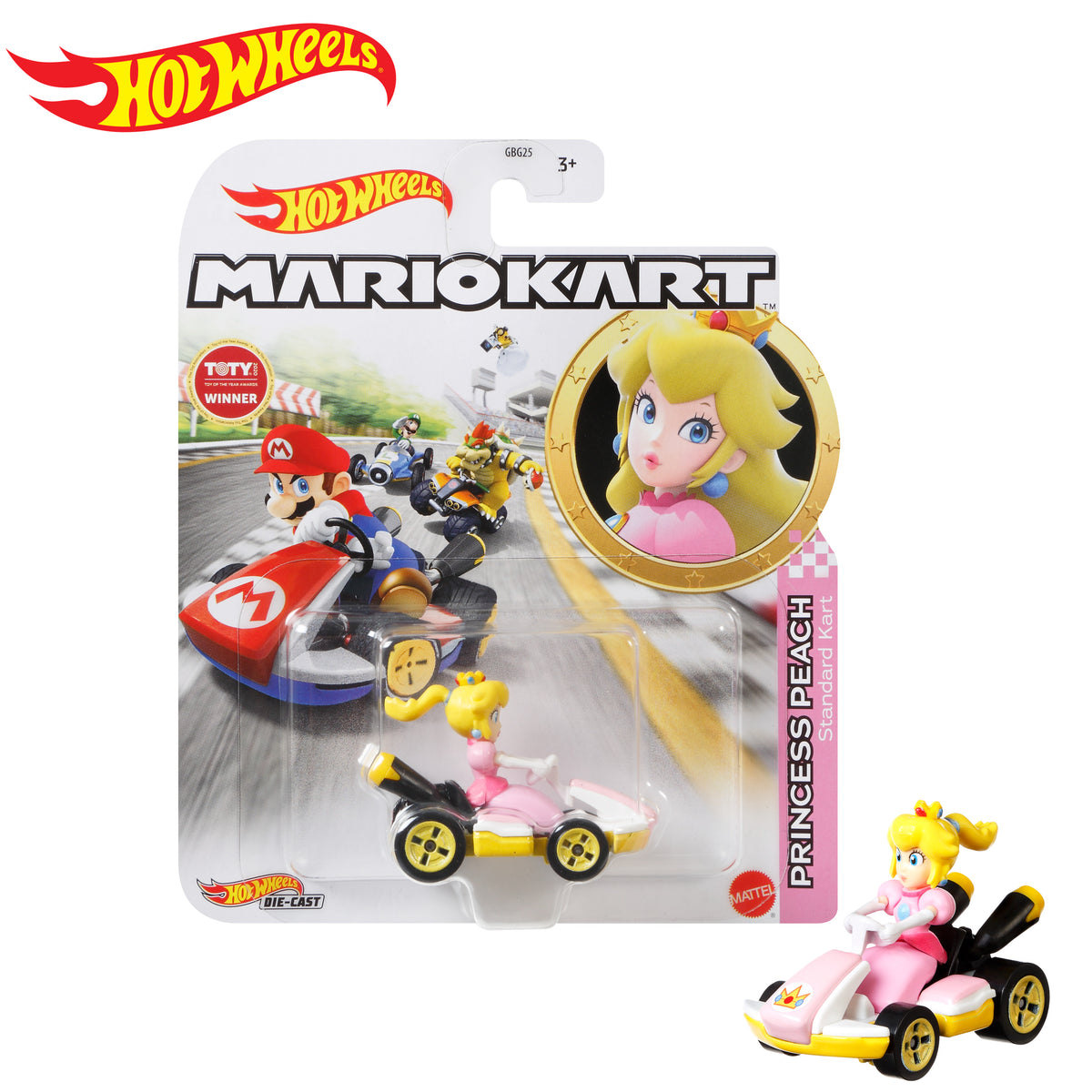 Hot Wheels Mario Kart Peach Standart Kart 1:64 Die-Cast Araba