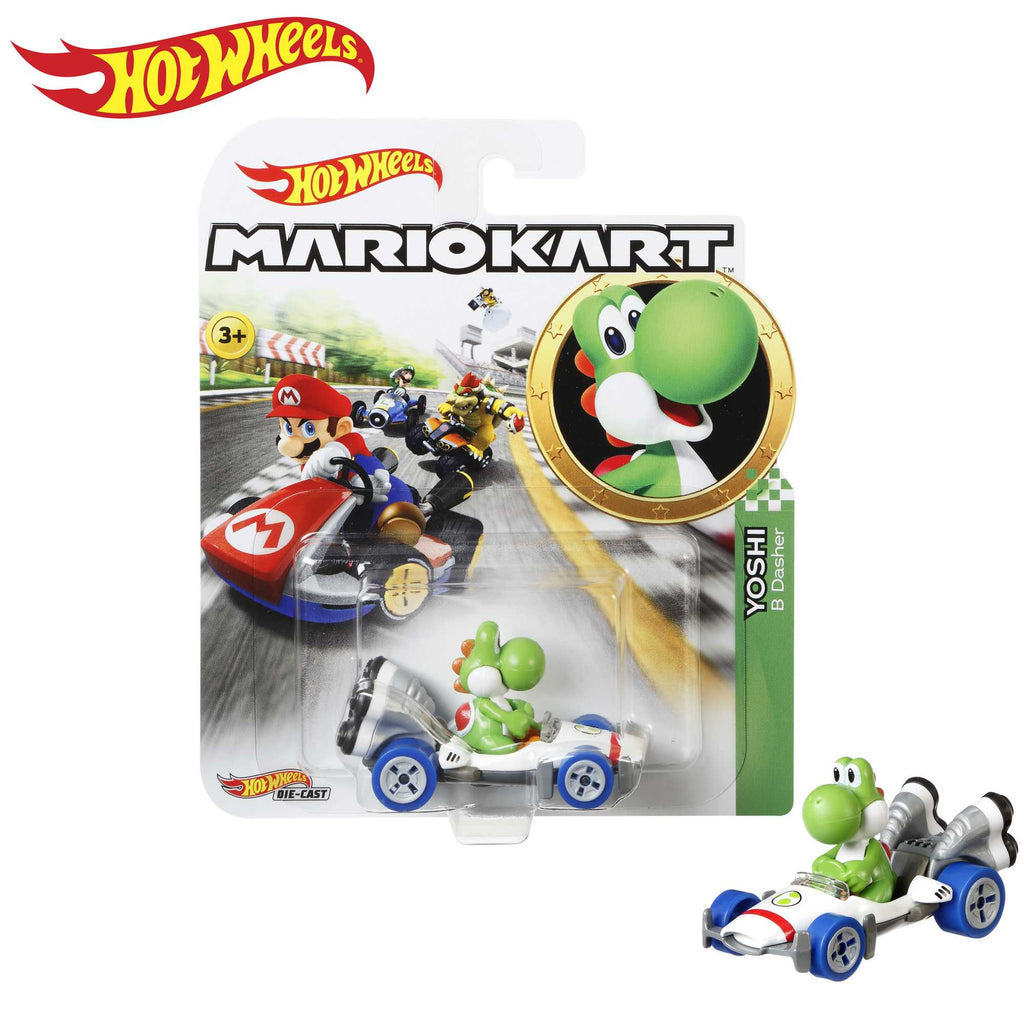 Hot Wheels Mario Kart Yoshi B-Dasher 1:64 Die-Cast Araba