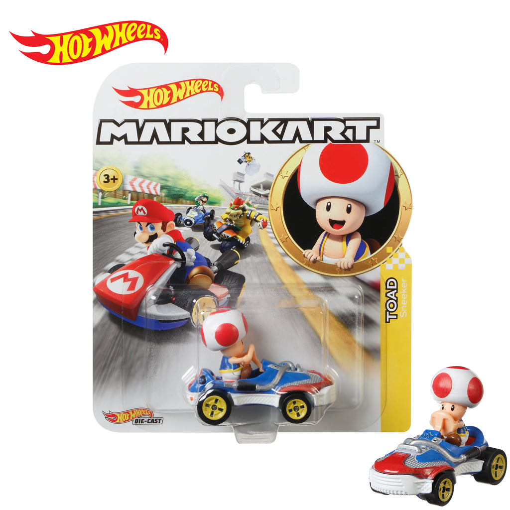 Hot Wheels Mario Kart Toad Sneeker 1:64 Die-Cast Araba