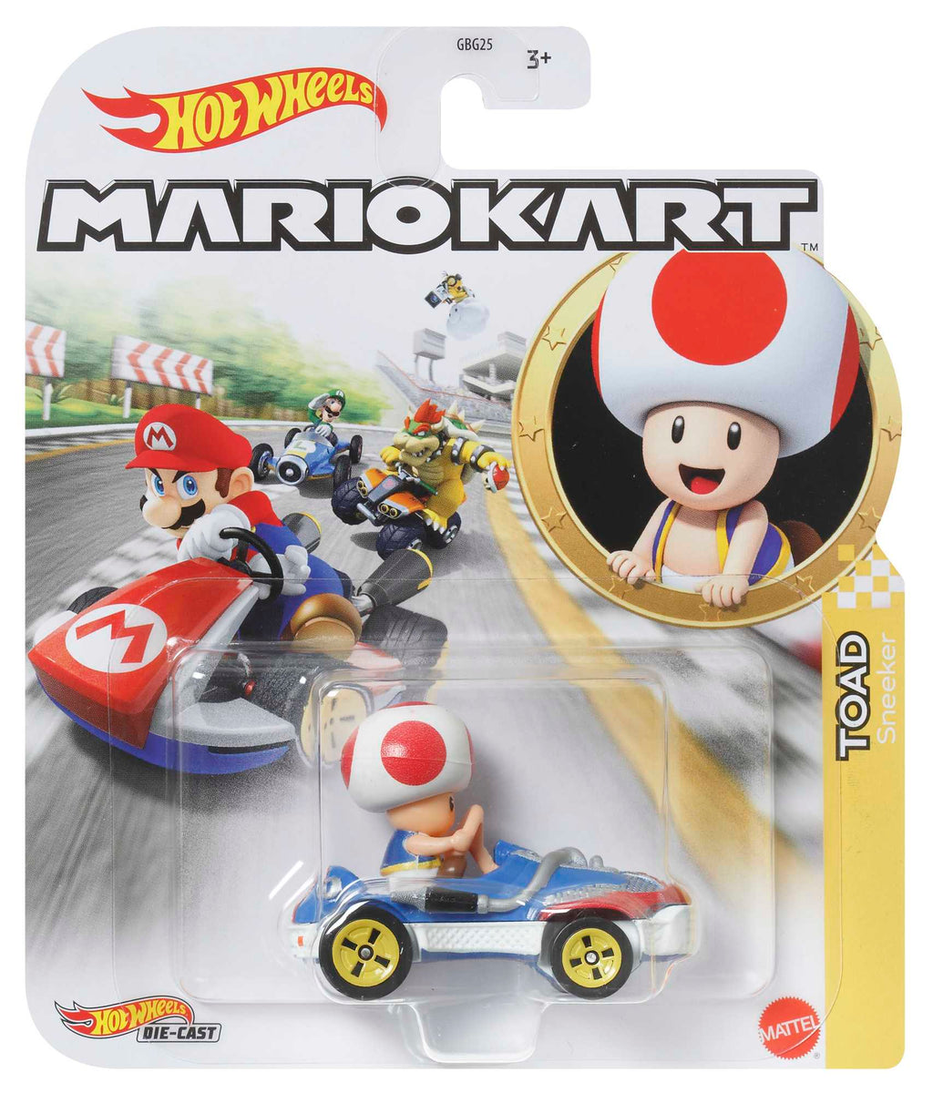 Hot Wheels Mario Kart Toad Sneeker 1:64 Die-Cast Araba