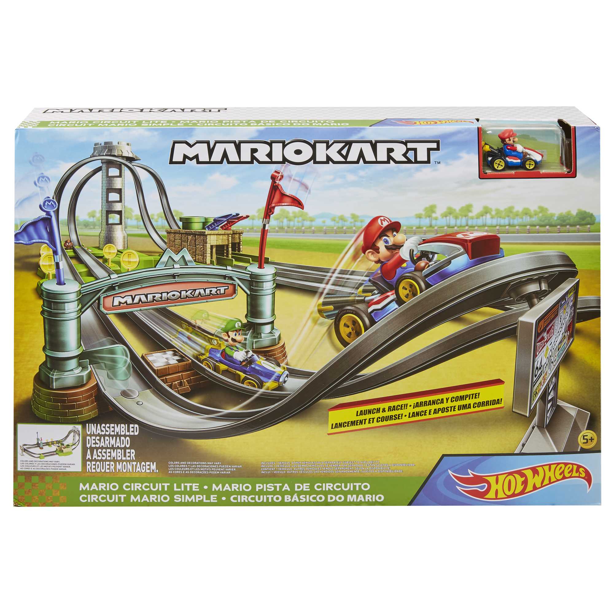 Hot Wheels Mario Kart Çılgın Dönüş Parkuru Yarış Seti GHK15