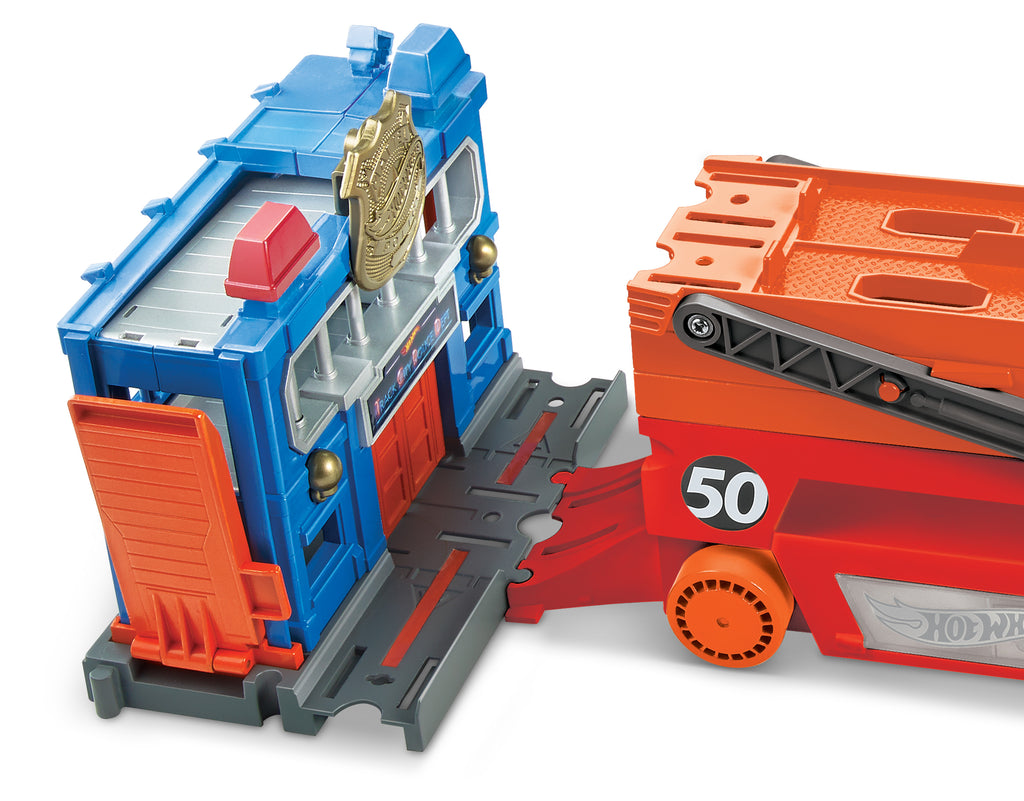 Hot Wheels Mega Tır Turuncu - 50 Araç Kapasiteli Rampalı Taşıyıcı GHR48
