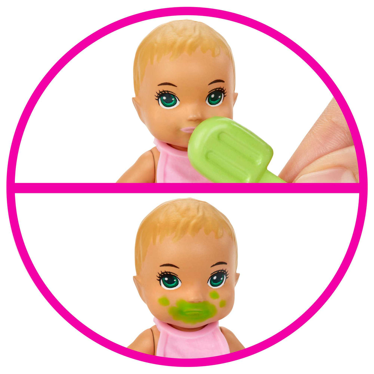 Barbie Bebek Bakıcısı Özellikli Minik Bebekler - Beslenme ve Banyo Zamanı GHV84