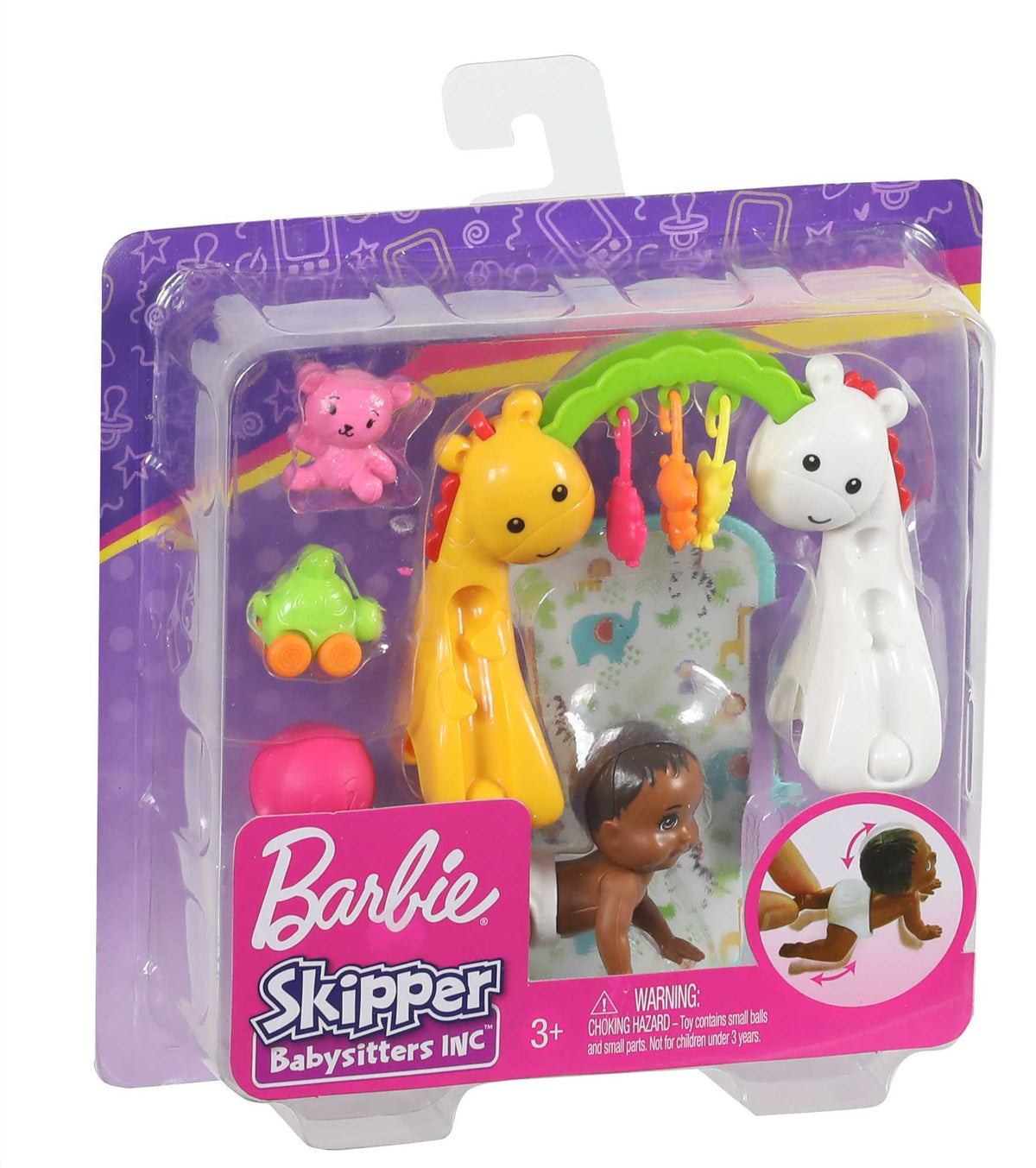 Barbie Bebek Bakıcısı Özellikli Minik - Emekleme ve Oyun Zamanı GHV85