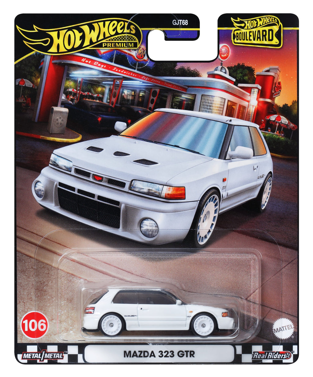 Hot Wheels Boulevard Premium Araçlar Serisi, 1:64 Ölçekli Metal Araba Koleksiyonerleri, Tamamen Metal Gövde Yapısı, Real Rider Lastikler GJT68