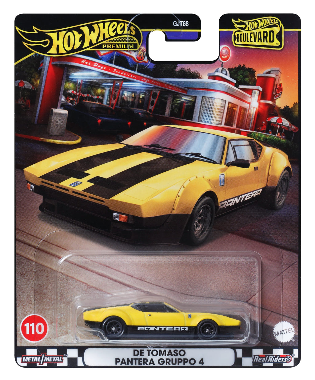 Hot Wheels Boulevard Premium Araçlar Serisi, 1:64 Ölçekli Metal Araba Koleksiyonerleri, Tamamen Metal Gövde Yapısı, Real Rider Lastikler GJT68