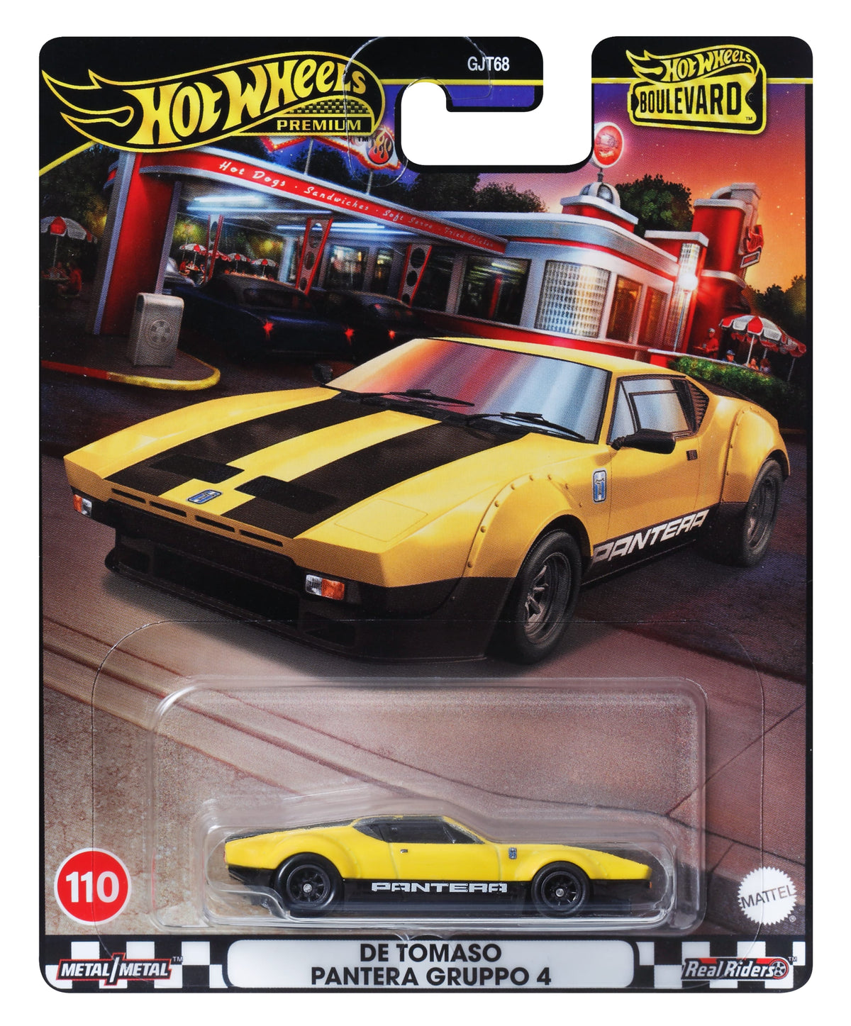 Hot Wheels Boulevard Premium Araçlar Serisi, 1:64 Ölçekli Metal Araba Koleksiyonerleri, Tamamen Metal Gövde Yapısı, Real Rider Lastikler GJT68